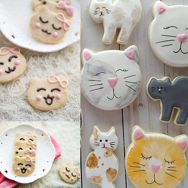 Cartoon Cat Biscuit Mold Baking Utensils - bearfactory