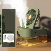 Humidifier Spray Fan Portable Fan Air Cooler Air Humidifier USB Fan Desktop Fan With Night Light For Summer Home Appliance - bearfactory