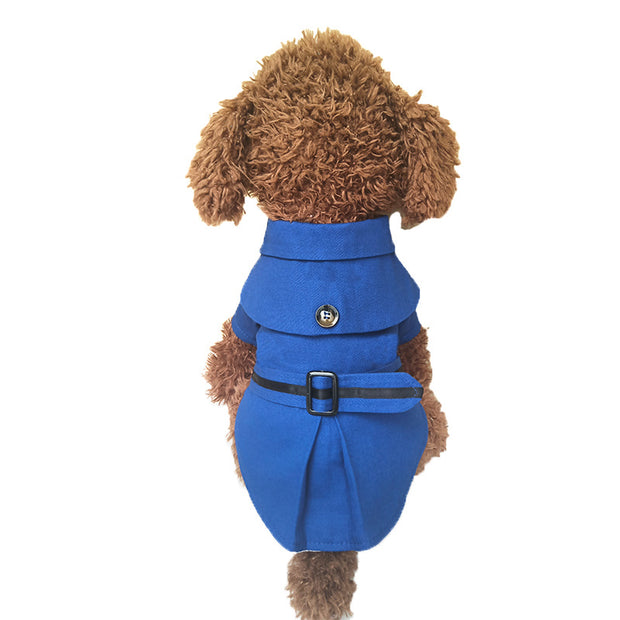 Teddy dog cloak trench coat - bearfactory