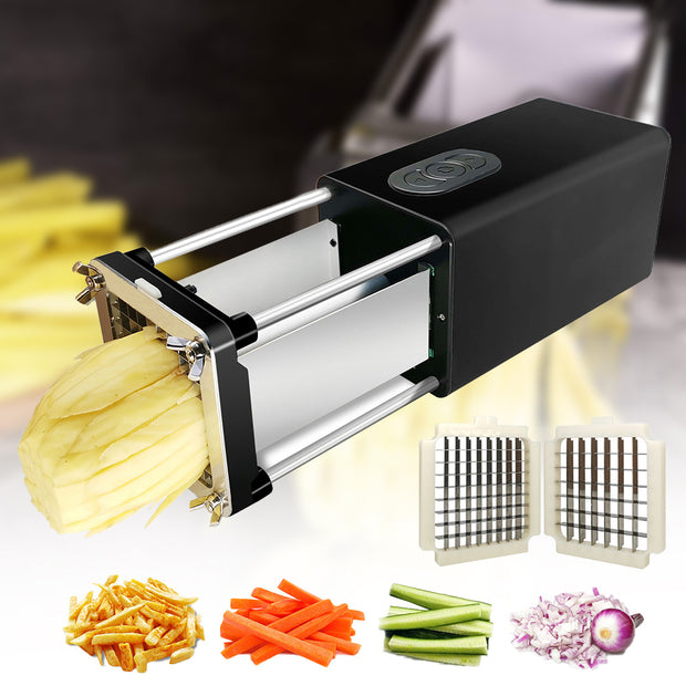 Kitchen Gadget Electric French Fry Cutter With Blades - bearfactory