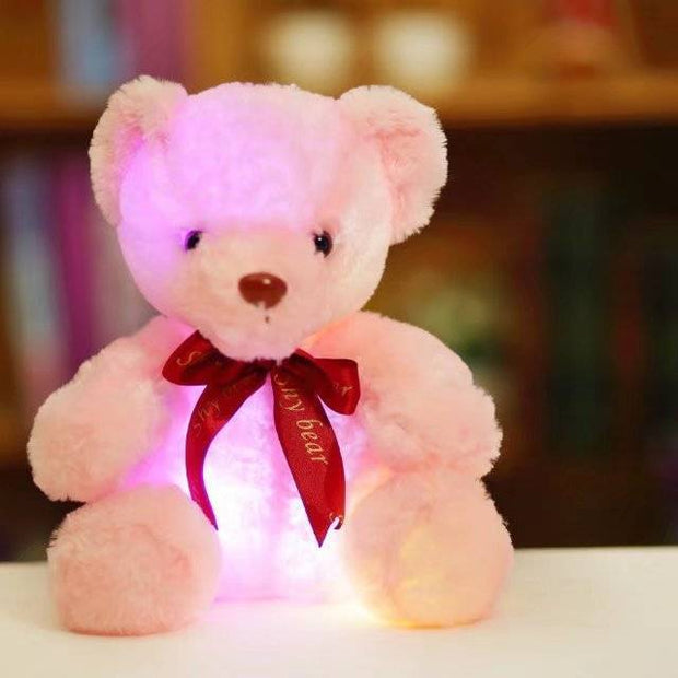 Plush toy teddy bear glowing bear doll creative gift - bearfactory