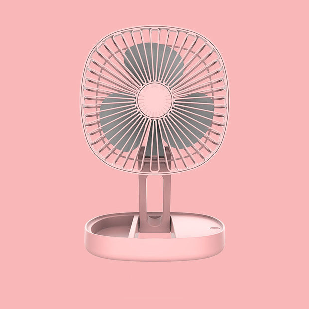 Small Portable Air Conditioning Appliances Foldable Electric Fan USB Rechargeable Desktop Fans - bearfactory