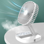 Small Portable Air Conditioning Appliances Foldable Electric Fan USB Rechargeable Desktop Fans - bearfactory