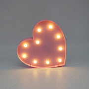 Romantic Indoor Decorative Nights Lamps 3D Love Heart Marquee Letter - bearfactory