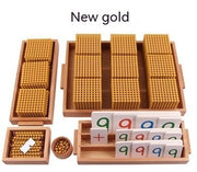 Decimal Bank Early Childhood Games Toy Montessori Gold Beaded - bearfactory