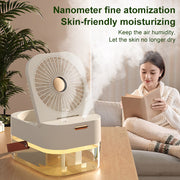 Humidifier Spray Fan Portable Fan Air Cooler Air Humidifier USB Fan Desktop Fan With Night Light For Summer Home Appliance - bearfactory