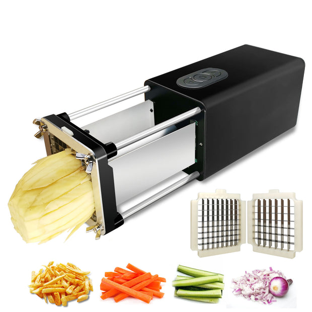 Kitchen Gadget Electric French Fry Cutter With Blades - bearfactory