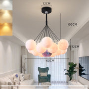 Bedroom Chandelier Nordic Lamps Creative Moon Bubble Lights - bearfactory