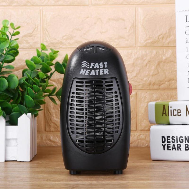 Electric heater 360 rotating plug mini heater small appliances - bearfactory