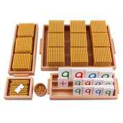 Decimal Bank Early Childhood Games Toy Montessori Gold Beaded - bearfactory