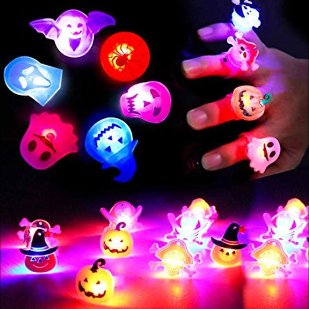 Halloween Decorations Halloween Glowing Brooch Ring - bearfactory