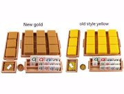 Decimal Bank Early Childhood Games Toy Montessori Gold Beaded - bearfactory