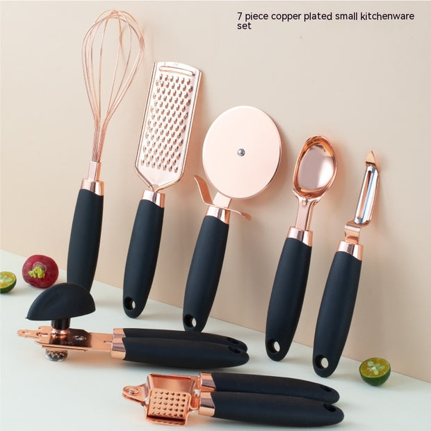 Kitchen Household Peeler Gadget Copper Plating Set - bearfactory