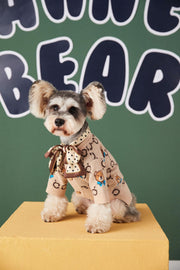 Pet Teddy Schnauzer Pomeranian Sweater Cardigan - bearfactory