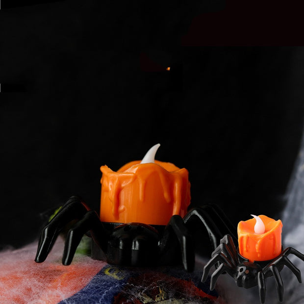 Halloween Festival Atmosphere Creative Halloween Spider Candlestick Ornaments - bearfactory