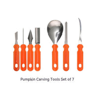 Halloween Stainless Steel Pumpkin Carving Set Fruit Carving Kitchen Gadgets - bearfactory