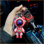 KeychainCartoon Astronaut Lightning Bear Keychain Love Road Bear Car Key - bearfactory