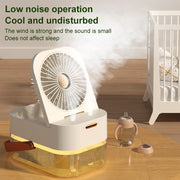 Humidifier Spray Fan Portable Fan Air Cooler Air Humidifier USB Fan Desktop Fan With Night Light For Summer Home Appliance - bearfactory