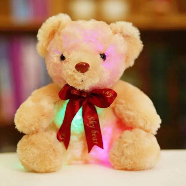 Plush toy teddy bear glowing bear doll creative gift - bearfactory