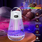 Digital Display Mosquito Killer Lamp Electric Shock Mosquito Trap Light Radiationless Insect Repellent Trap For Bedroom Outdoor Summer Gadgets - bearfactory