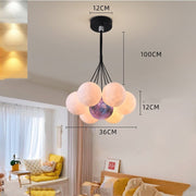 Bedroom Chandelier Nordic Lamps Creative Moon Bubble Lights - bearfactory