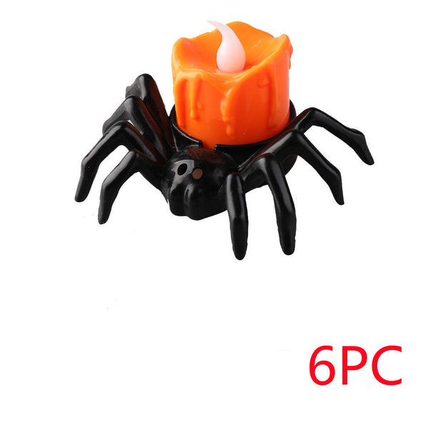 Halloween Festival Atmosphere Creative Halloween Spider Candlestick Ornaments - bearfactory