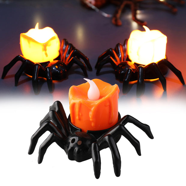 Halloween Festival Atmosphere Creative Halloween Spider Candlestick Ornaments - bearfactory