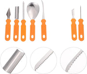 Halloween Stainless Steel Pumpkin Carving Set Fruit Carving Kitchen Gadgets - bearfactory