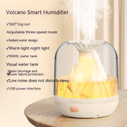 Household Large Capacity Charging Humidifier Flame Aroma Diffuser - bearfactory