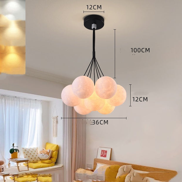 Bedroom Chandelier Nordic Lamps Creative Moon Bubble Lights - bearfactory