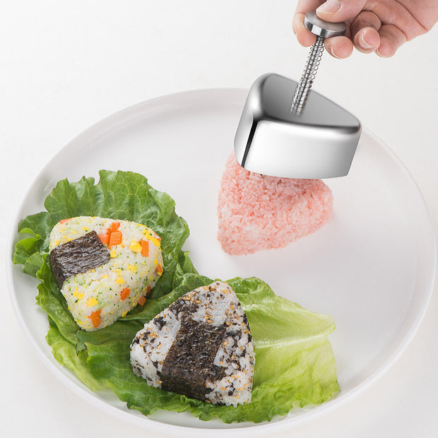 Stainless Steel Rice And Vegetable Roll Mould Japanese Triangle Kitchen Gadgets - bearfactory