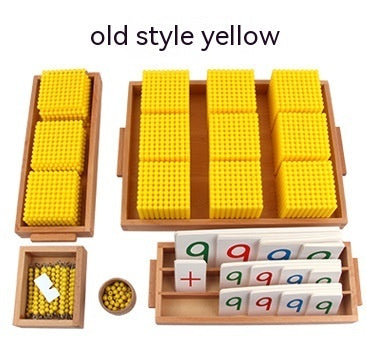 Decimal Bank Early Childhood Games Toy Montessori Gold Beaded - bearfactory