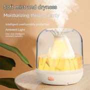 Household Large Capacity Charging Humidifier Flame Aroma Diffuser - bearfactory