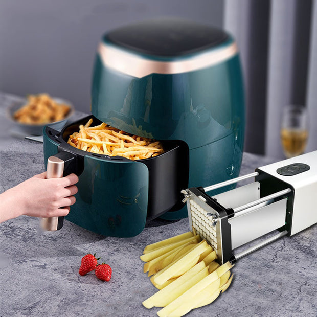 Kitchen Gadget Electric French Fry Cutter With Blades - bearfactory