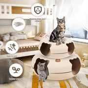 Peekaboo Donut Shape Cat Tunnel Bed - bearfactory