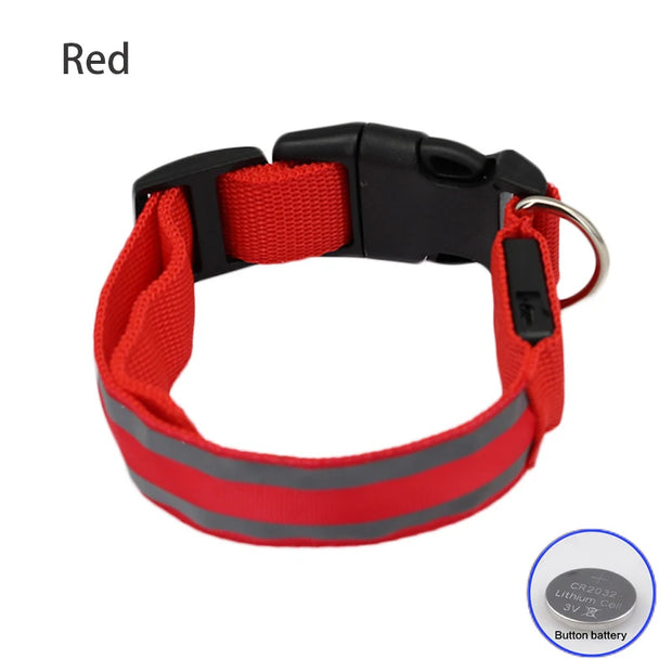 Bright LED Reflective Dog Collar