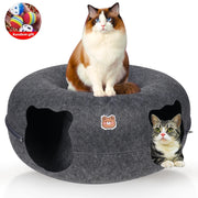 Peekaboo Donut Shape Cat Tunnel Bed - bearfactory