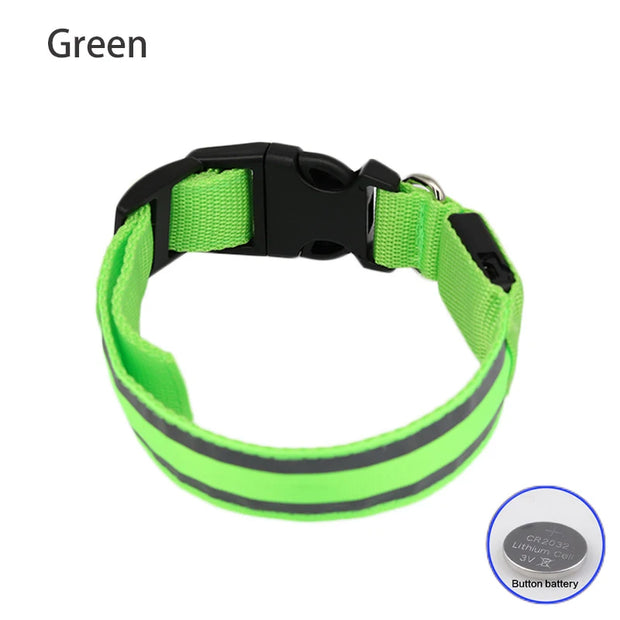 Bright LED Reflective Dog Collar