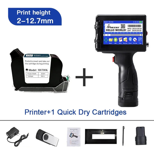 Phezer Handheld Inkjet Label Printer - bearfactory