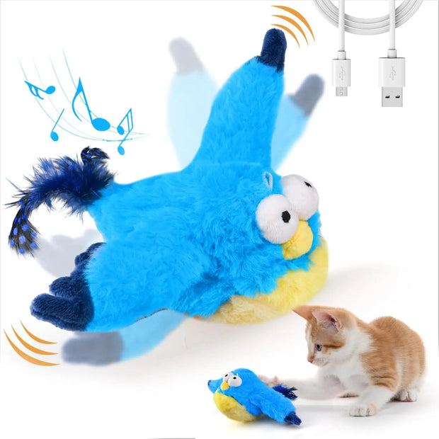 Chirping Catnip Bird Toy - bearfactory