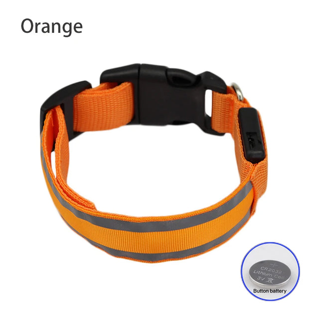 Bright LED Reflective Dog Collar