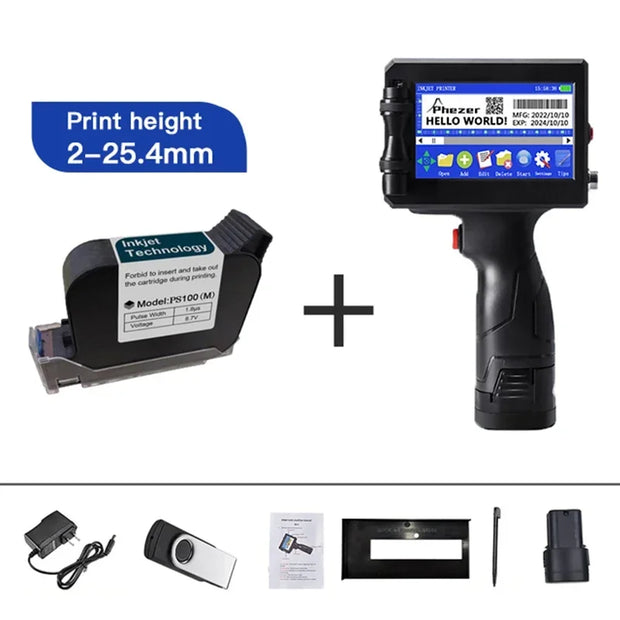 Phezer Handheld Inkjet Label Printer - bearfactory