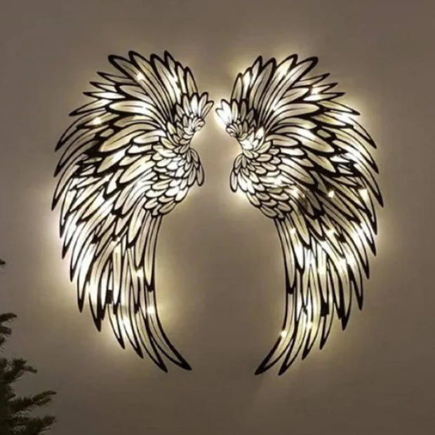 LED Angel Wings Wall Art - bearfactory